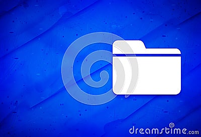 Folder icon abstract watercolor painting dark blue background illustration Cartoon Illustration