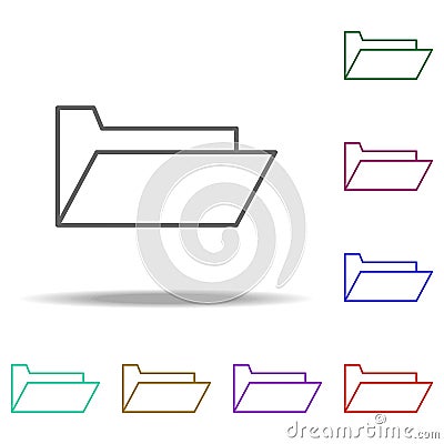 folder icon. Elements of business in multi color style icons. Simple icon for websites, web design, mobile app, info graphics Stock Photo