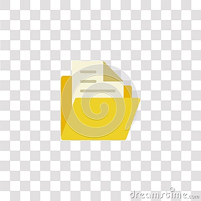 folder icon sign and symbol. folder color icon for website design and mobile app development. Simple Element from essential Vector Illustration