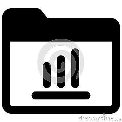 Folder statistics Isolated Vector icon which can easily modify or edit Vector Illustration