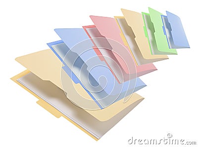 Folders Stock Photo