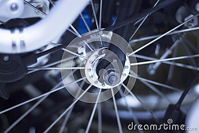 Folding city commuter bike Stock Photo