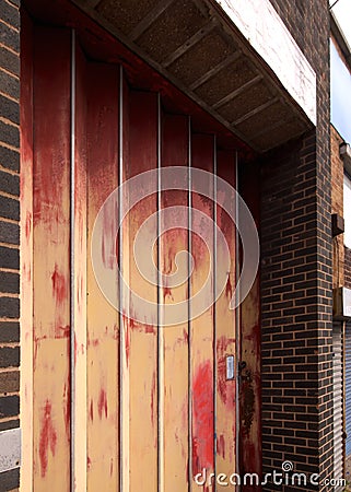 Folding Door Stock Photo