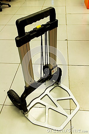 Folding hand truck Stock Photo