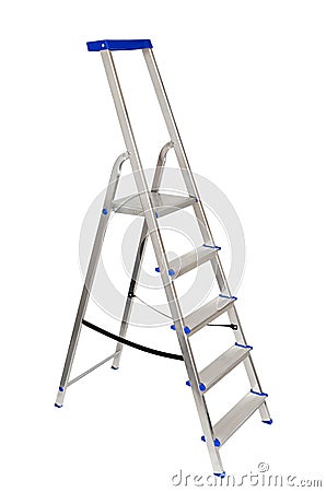 Folding Ladder Stock Photo