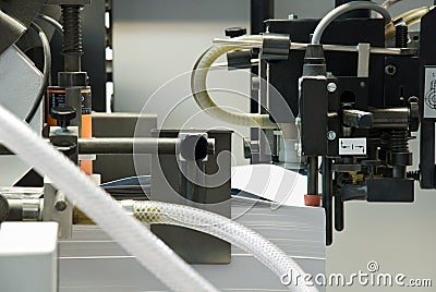 Folding machine Stock Photo