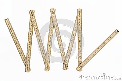 Folding ruler Stock Photo