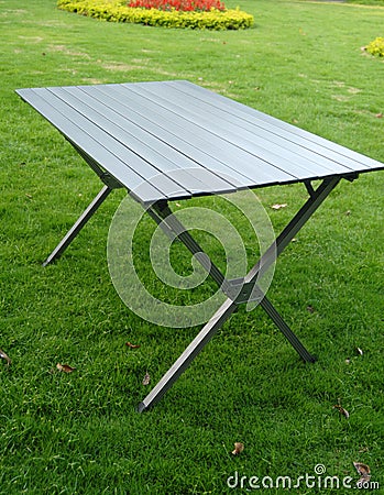 Folding table Stock Photo