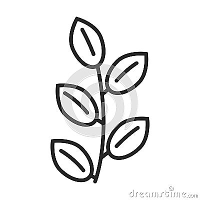 Foliage vector icon Vector Illustration