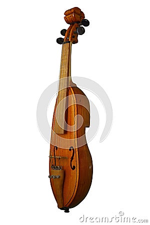 Folk musical instrument of the violin type Stock Photo