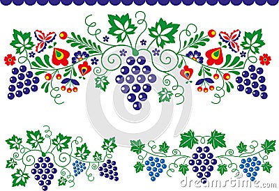 Folk ornaments Vector Illustration