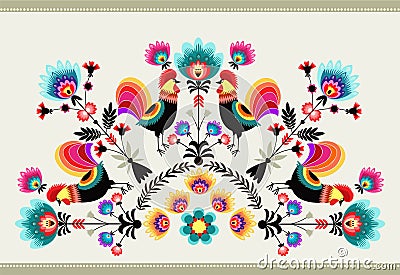 Folk pattern Vector Illustration