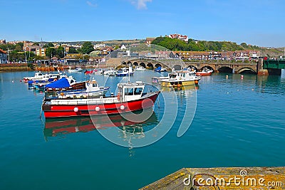 Folkestone Harbour Stock Photo