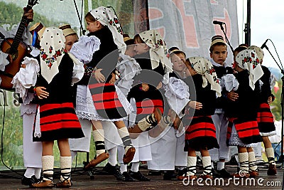 Folklore festival in StrÃ¢mtura, Maramures county, September 2011 Editorial Stock Photo