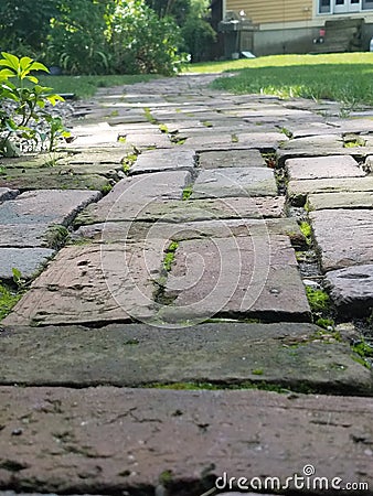 Follow the brick road Stock Photo