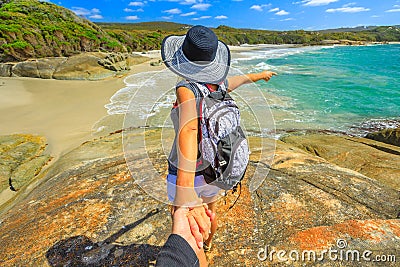 Follow me in Western Australia Stock Photo