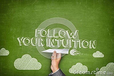 Follow your intuition concept Stock Photo