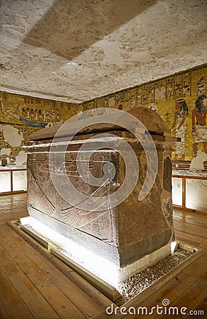 The Tomb of Ay of the 18th Dynasty Editorial Stock Photo