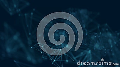 Fondo astratto punteggiato e linea del collegamento con effetto della sfuocatura e di incandescenza per il concetto 4K UHD di tec Fondo astratto punteggiato e linea del collegamento con effetto della sfuocatura e di incandescenza per il concetto 4K UHD di tec