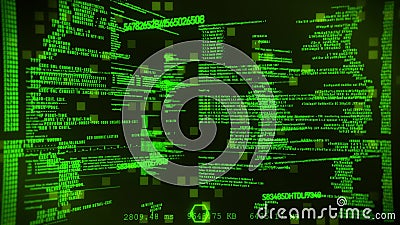 Fondo Gráfico De Movimiento De Texto Digital Hacker Verde Metrajes - Vídeo  de ordenador, desciframiento: 171233900