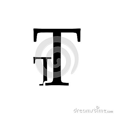 Font size, text icon. Simple glyph vector of text editor set icons for UI and UX, website or mobile application Stock Photo