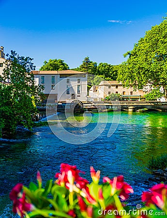 Fontaine de Vaucluse, Provence, France Stock Photo