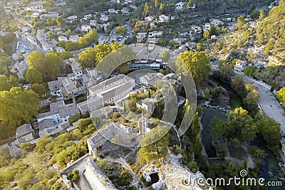 Fontaine-de-Vaucluse village Provence region of France Stock Photo