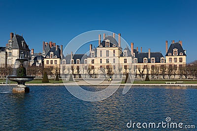 Fontainebleau castle, Seine et marne, Ile de France Stock Photo