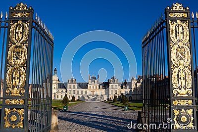 Fontainebleau castle Stock Photo
