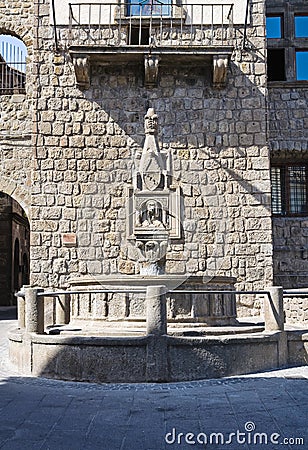 Fontana del Fuso. Vitorchiano. Lazio. Italy. Stock Photo