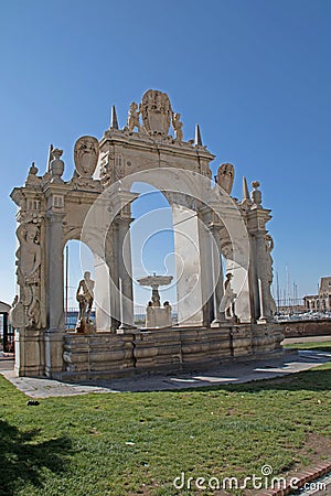 Fontana dell Immacolata Stock Photo