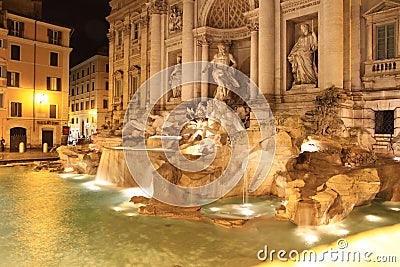 Fontana Di Trevi Editorial Stock Photo