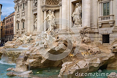 Fontana di Trevi or Trevi Fountain. Rome. Italy Stock Photo