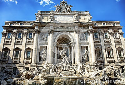 Fontana di Trevi,Roma, Italy Stock Photo