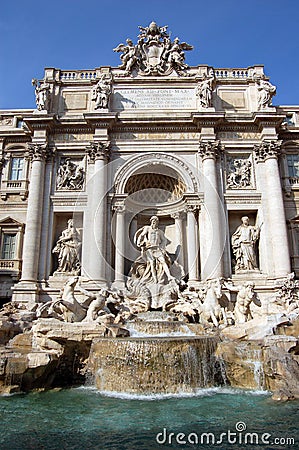 Fontana di Trevi, Rome, Italy. Stock Photo