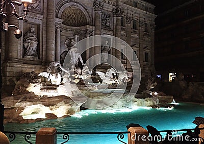 Fontana di Trevi Editorial Stock Photo