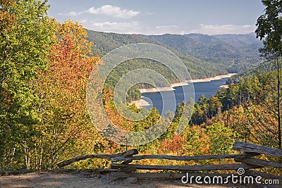 Fontana Lake in North Carolina Stock Photo