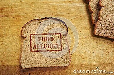 Food allergy concept Stock Photo