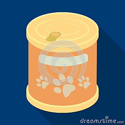 Food for animals.Pet shop single icon in black style vector symbol stock illustration web. Vector Illustration