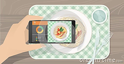 Food app Vector Illustration