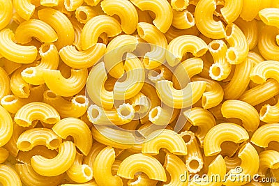 Food background from chifferini rigati pasta Stock Photo