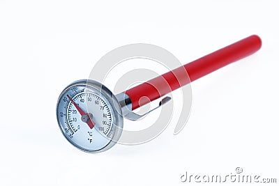 Food and beverage thermometer isolated on white Stock Photo