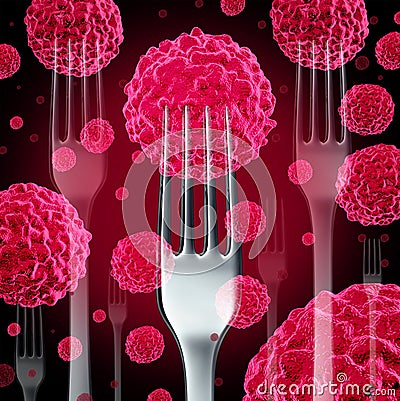 Food Cancer Concept Stock Photo