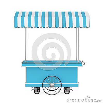 Food Cart Isolated Stock Photo