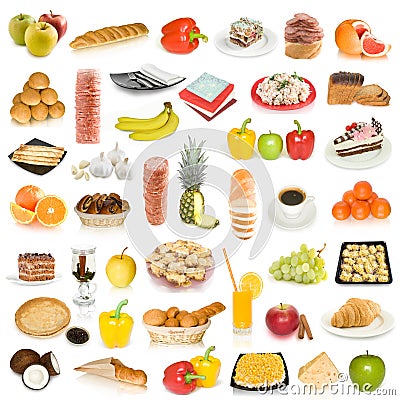 Food collection Stock Photo