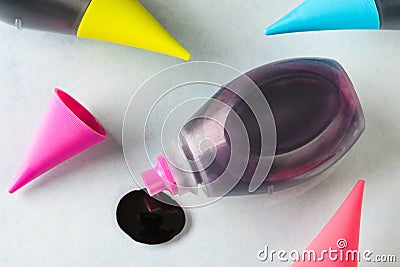 Food Coloring Stock Photo