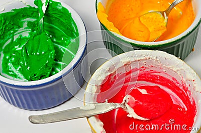 Food colourings Stock Photo