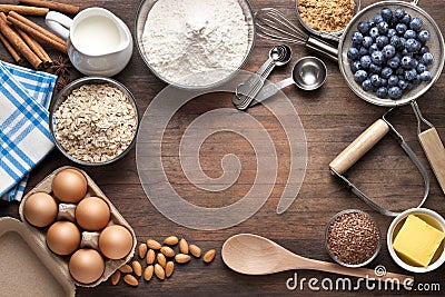 Food Cooking Baking Background Stock Photo