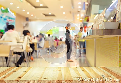 Food court blurred Stock Photo