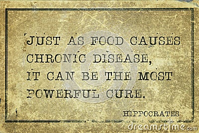 Food cure Hippocrates Stock Photo